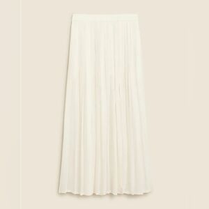 NWT J. Crew Collection Maxi Skirt in Lightweight Chiffon Size 14 Ivory